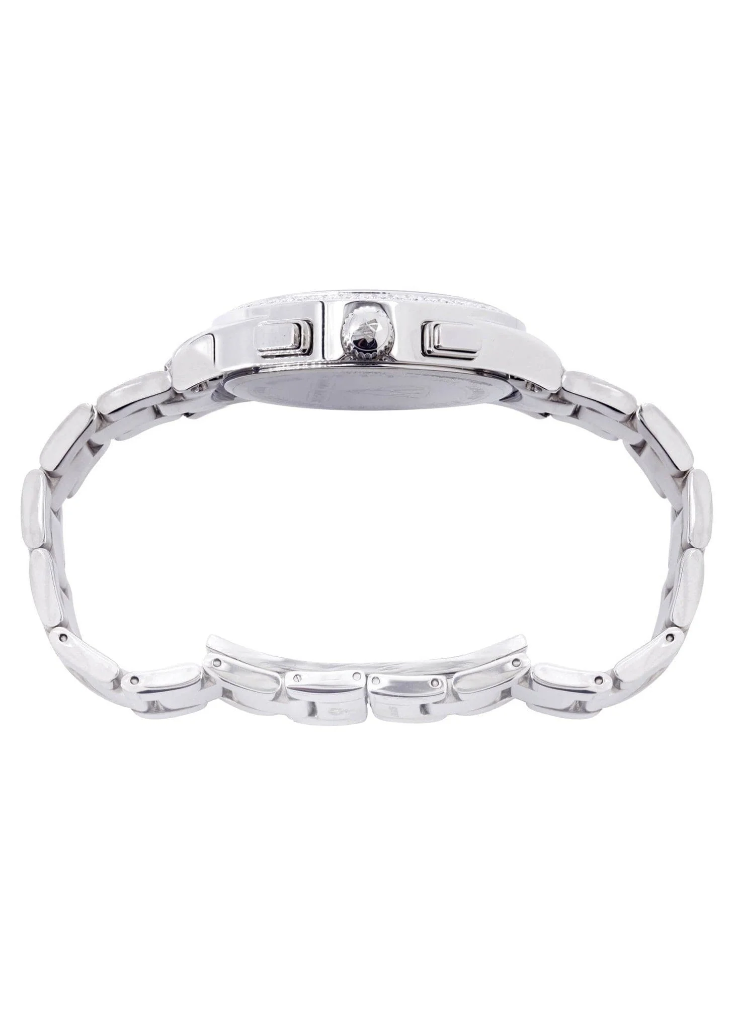 Mens White Gold Tone Diamond Watch | Appx. 2 Carats - Image 3