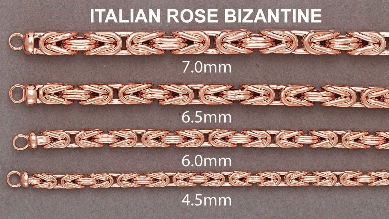 14K Rose Gold Bracelet Byzantine Women - Image 4