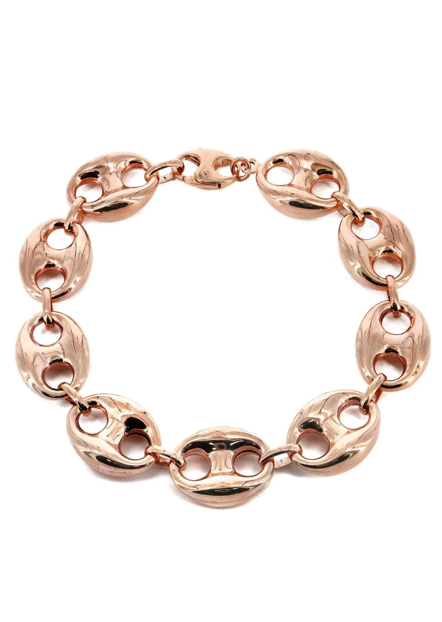 14K Rose Gold Bracelet Gucci Style For Women