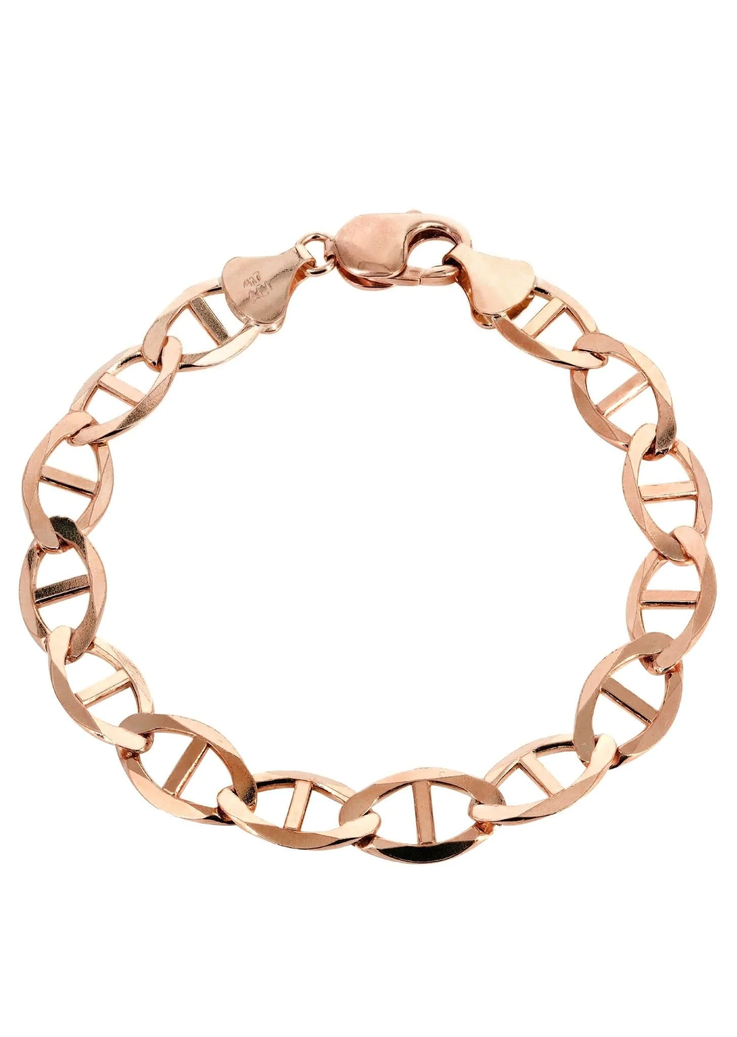 14K Rose Gold Bracelet Solid Mariner For Women