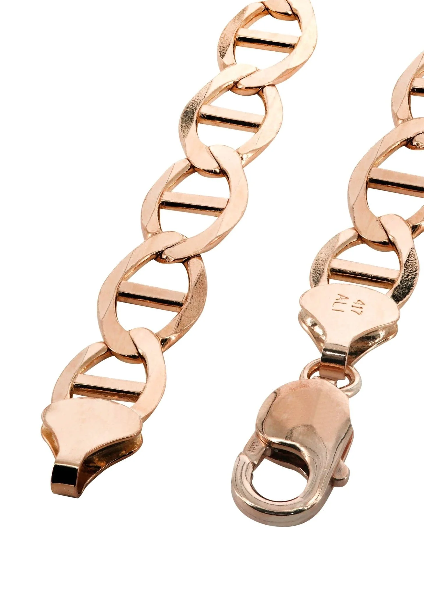 14K Rose Gold Bracelet Solid Mariner For Women - Image 2