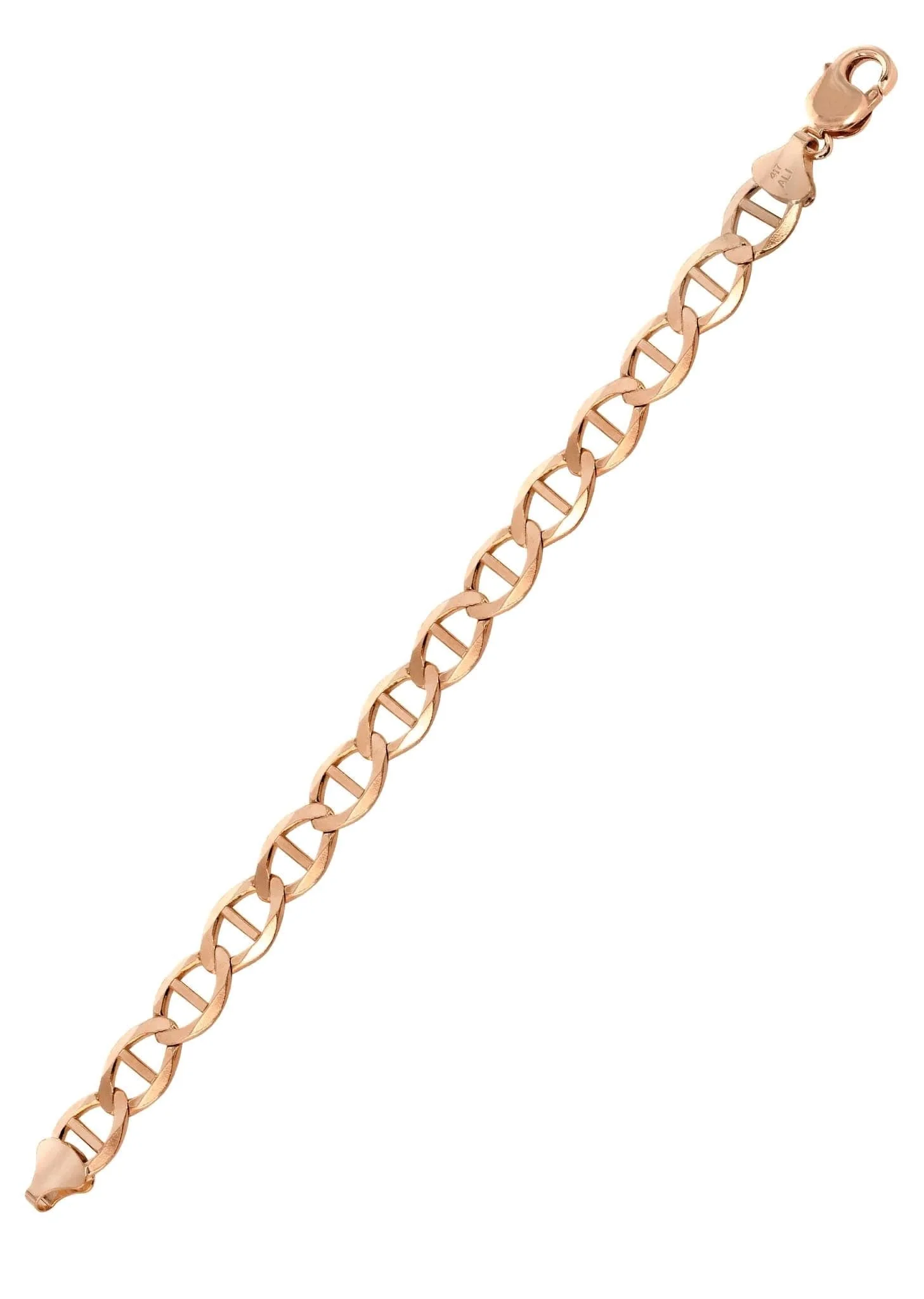 14K Rose Gold Bracelet Solid Mariner For Women - Image 3