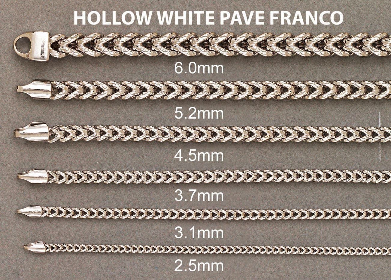 14K White Gold Bracelet  Semi Solid  Franco Diamond Cut For Women - Image 4