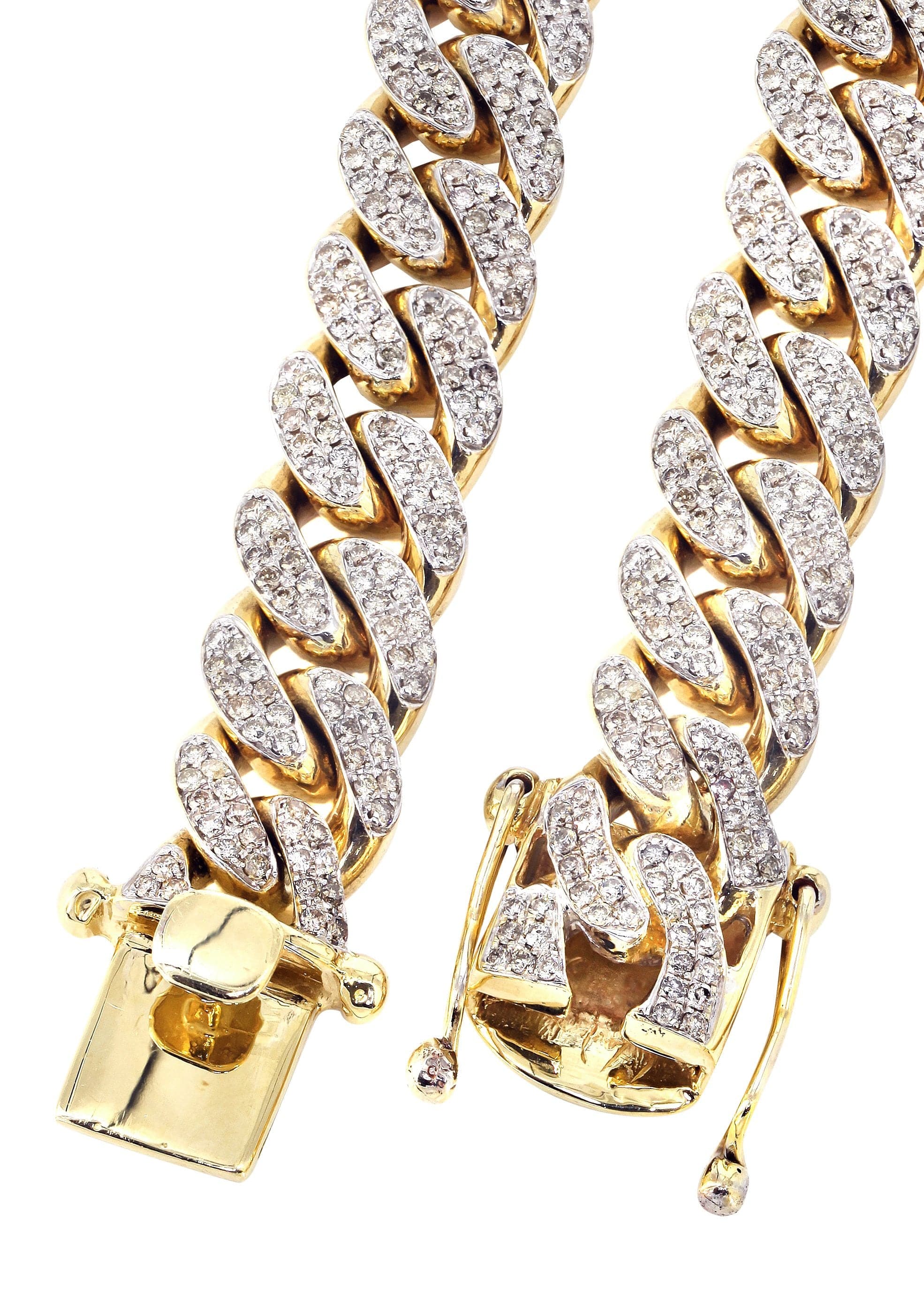 Iced Out Women Diamond Miami Cuban Link Chain Customizable (10MM-20MM) - Image 3