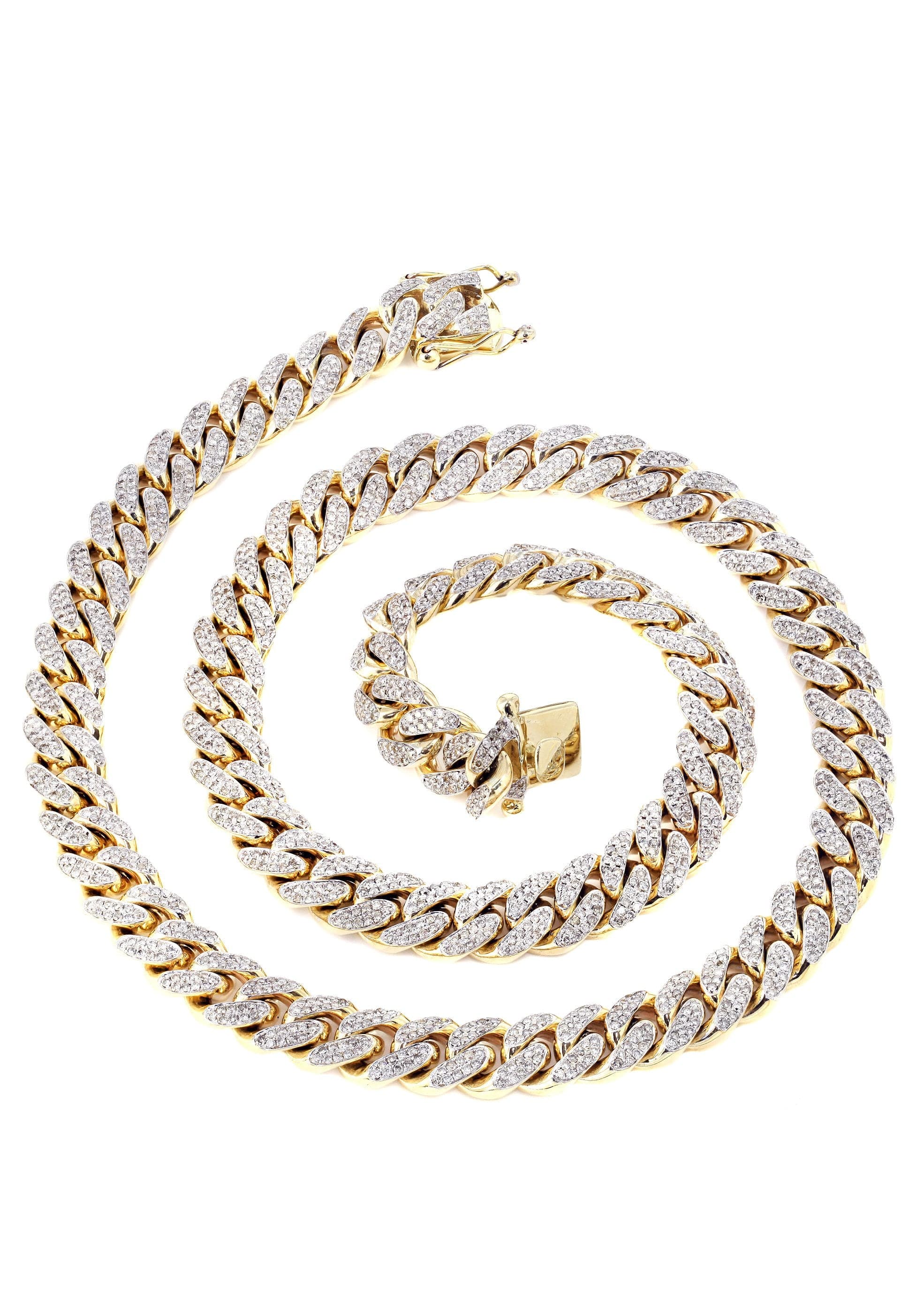 Iced Out Women Diamond Miami Cuban Link Chain Customizable (10MM-20MM) - Image 4