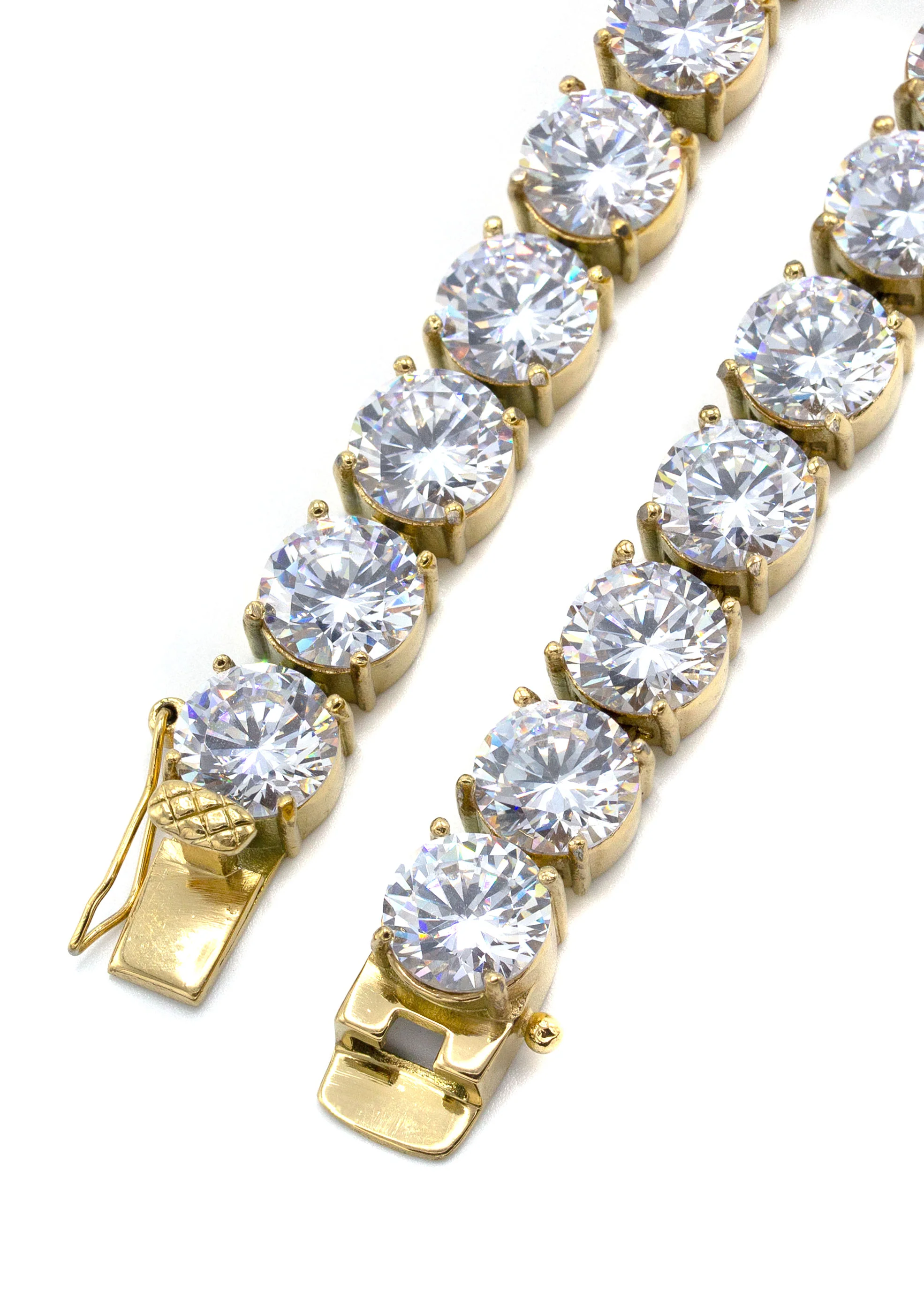 Women Jewelry - Diamond Necklace For Women | Lab Grown Tennis Chain Yellow Gold - Image 3
