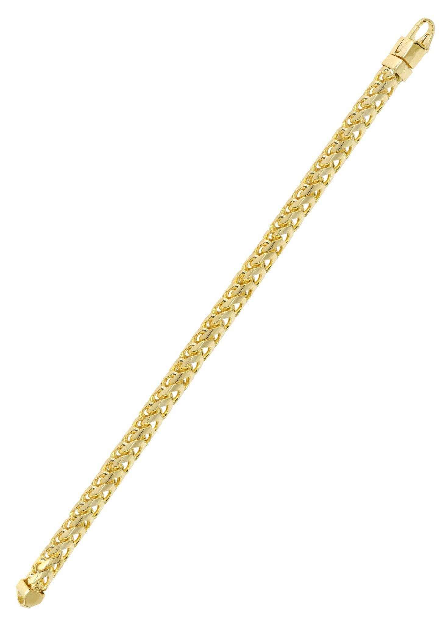 14K Gold Bracelet Solid Franco For Women - Image 3