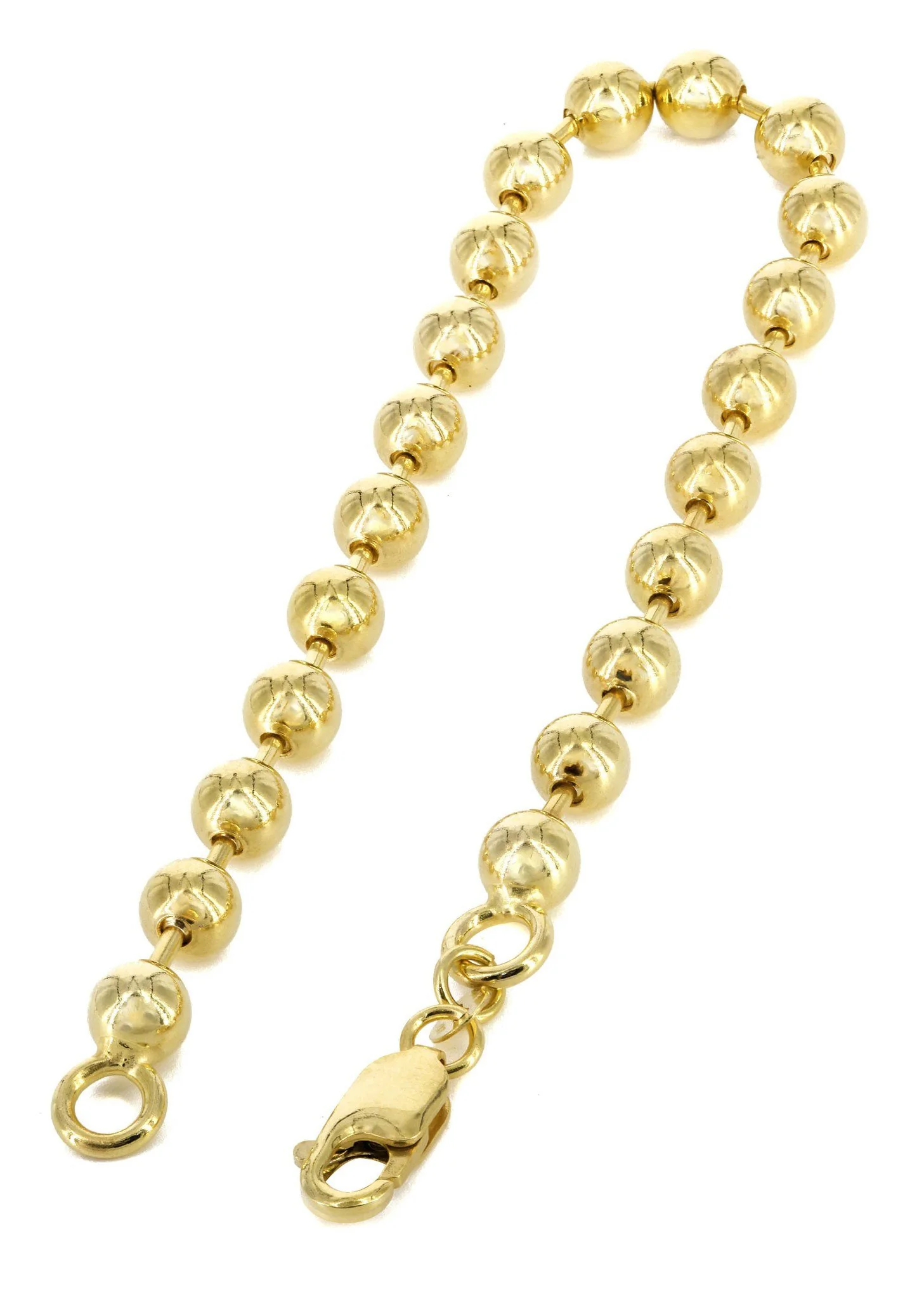 Womens Dog Tag Bracelet 10K Yellow Gold - Image 2