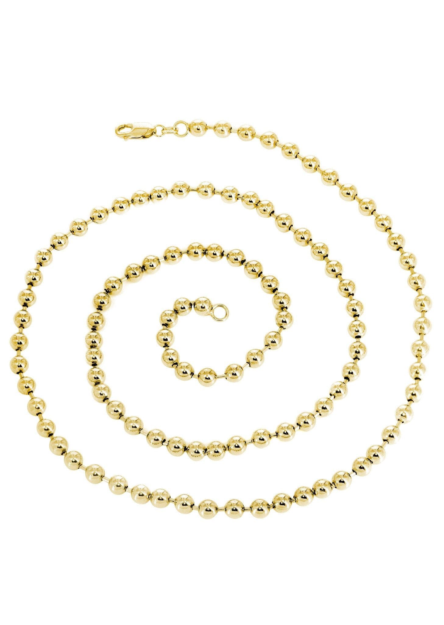 Gold Chain - Womens Dog Tag Chain 10K Gold - Image 2