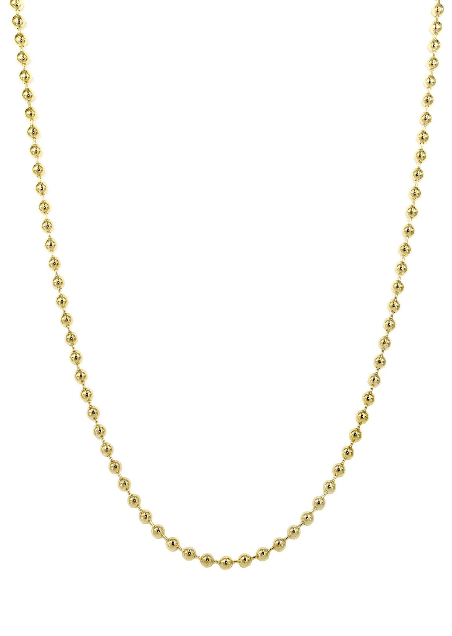 Gold Chain - Womens Dog Tag Chain 10K Gold - Image 3