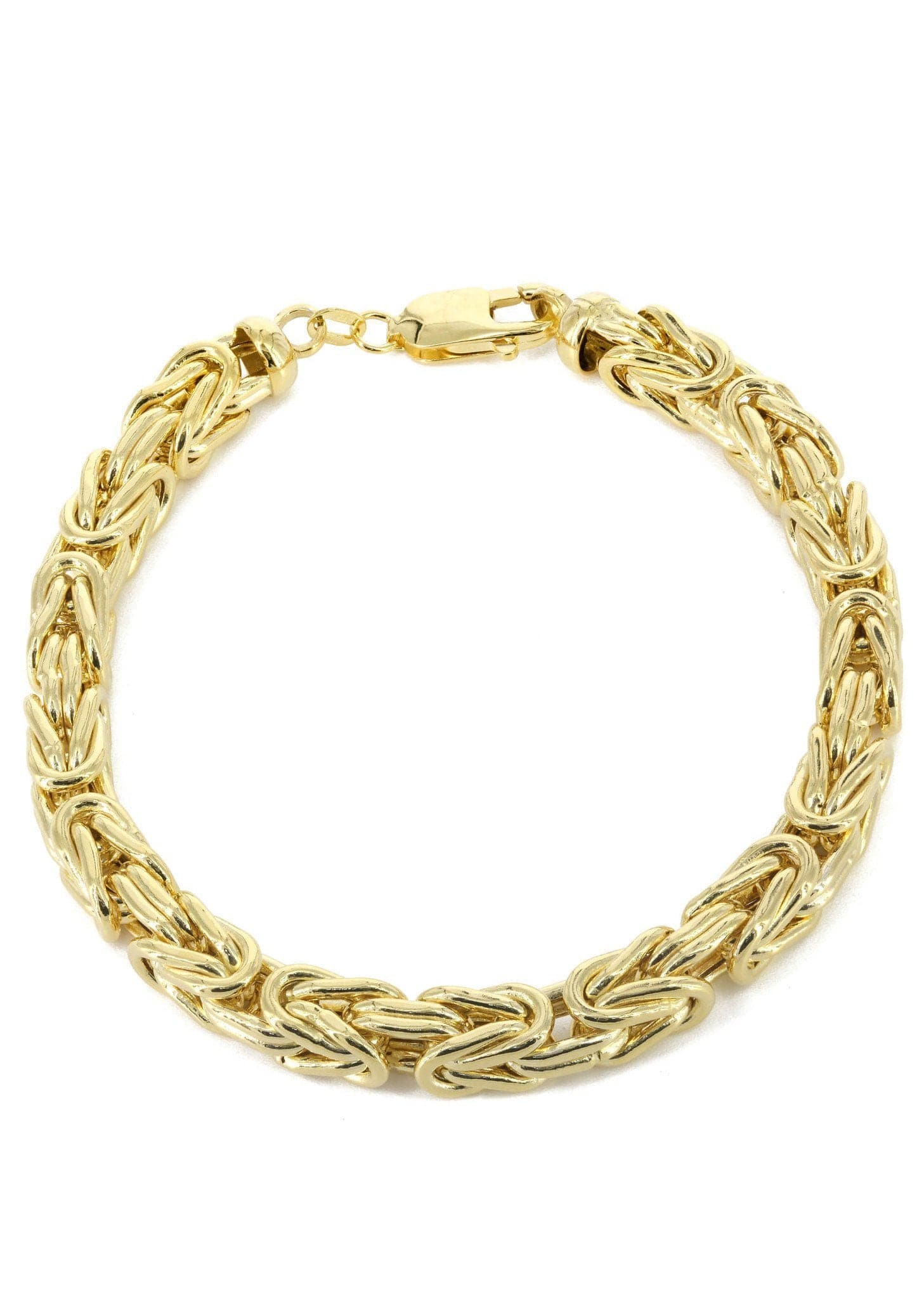 14K Gold Bracelet Byzantine