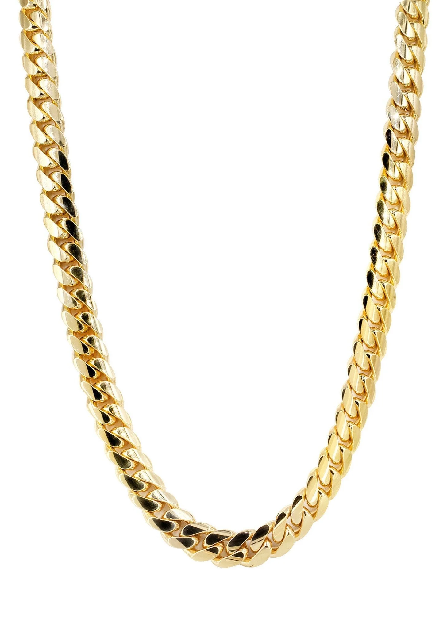Womens Chain - Solid Miami Cuban Link 10K/14K Gold - Image 3