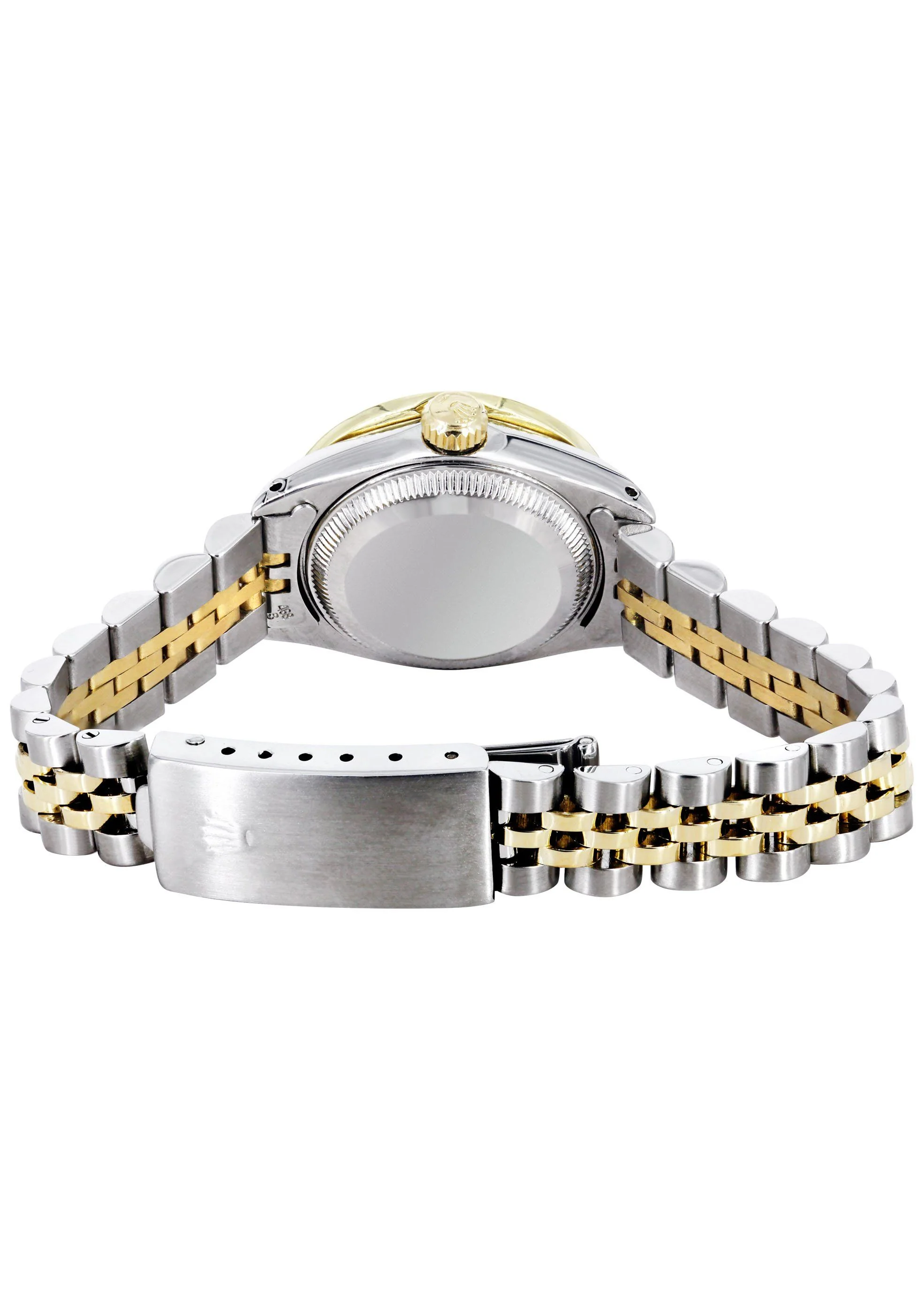 Womens Diamond Gold Rolex Watch | 1 Carat Bezel | 26Mm | Mother of Pearl Dial | Jubilee Band - Image 4