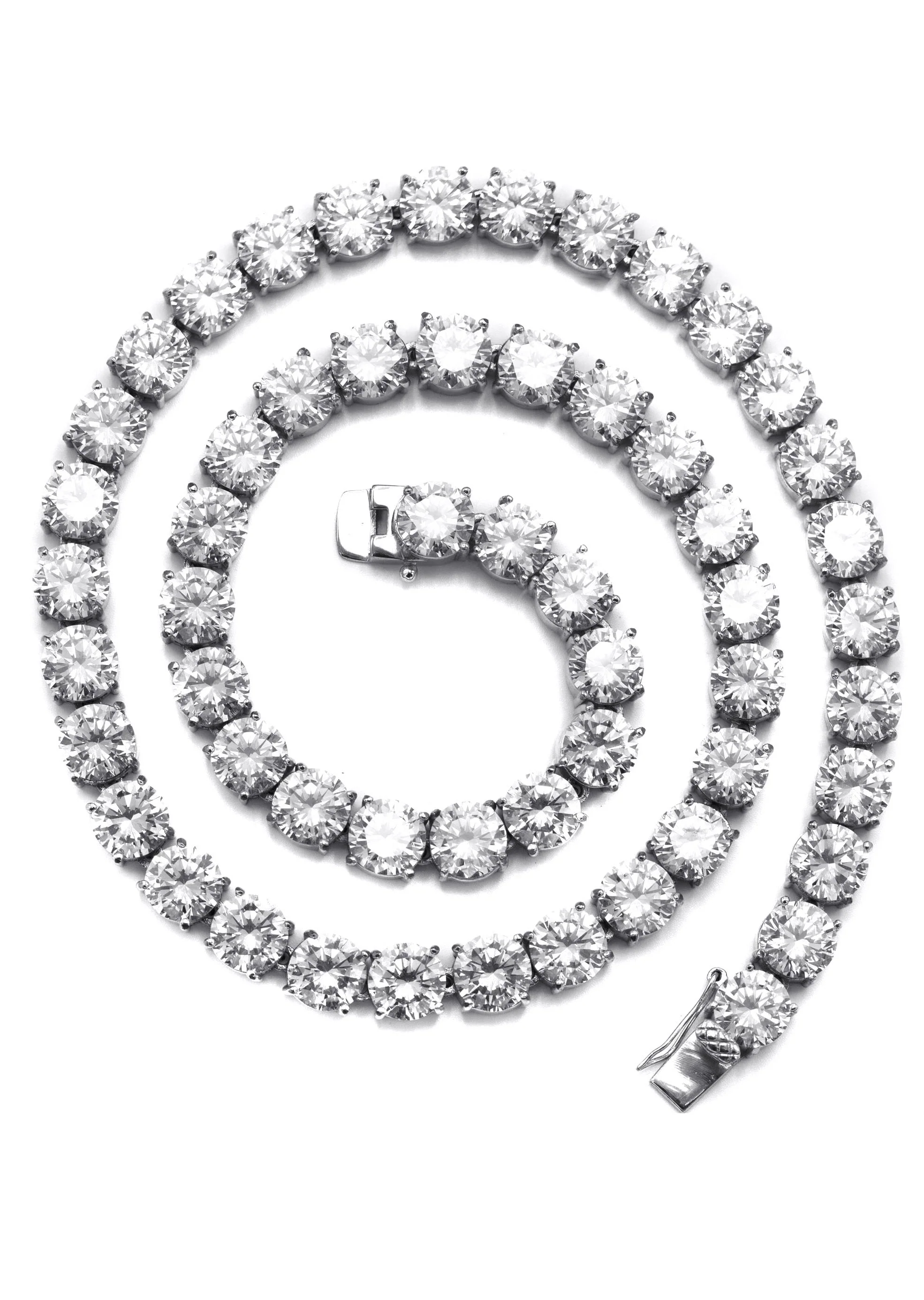 Women Jewelry - Diamond Necklace For Women | Lab Grown Tennis Chain White Gold - Image 4