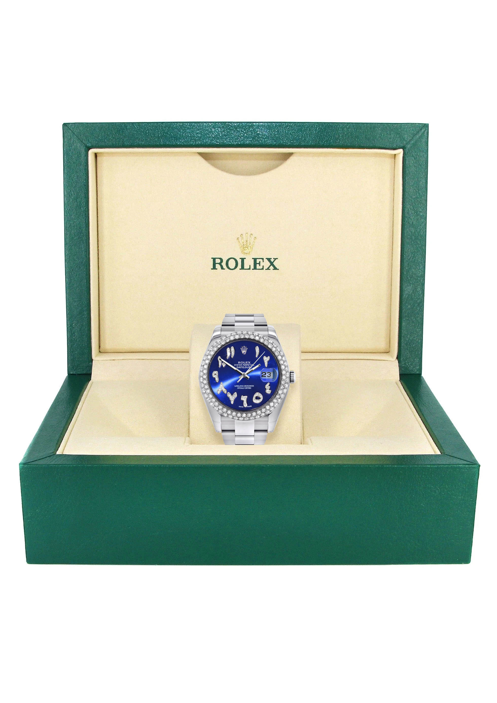 Womens Rolex Datejust II Watch | 41 MM | Blue Arabic Dial | Two Row | Oyster Band - Image 5