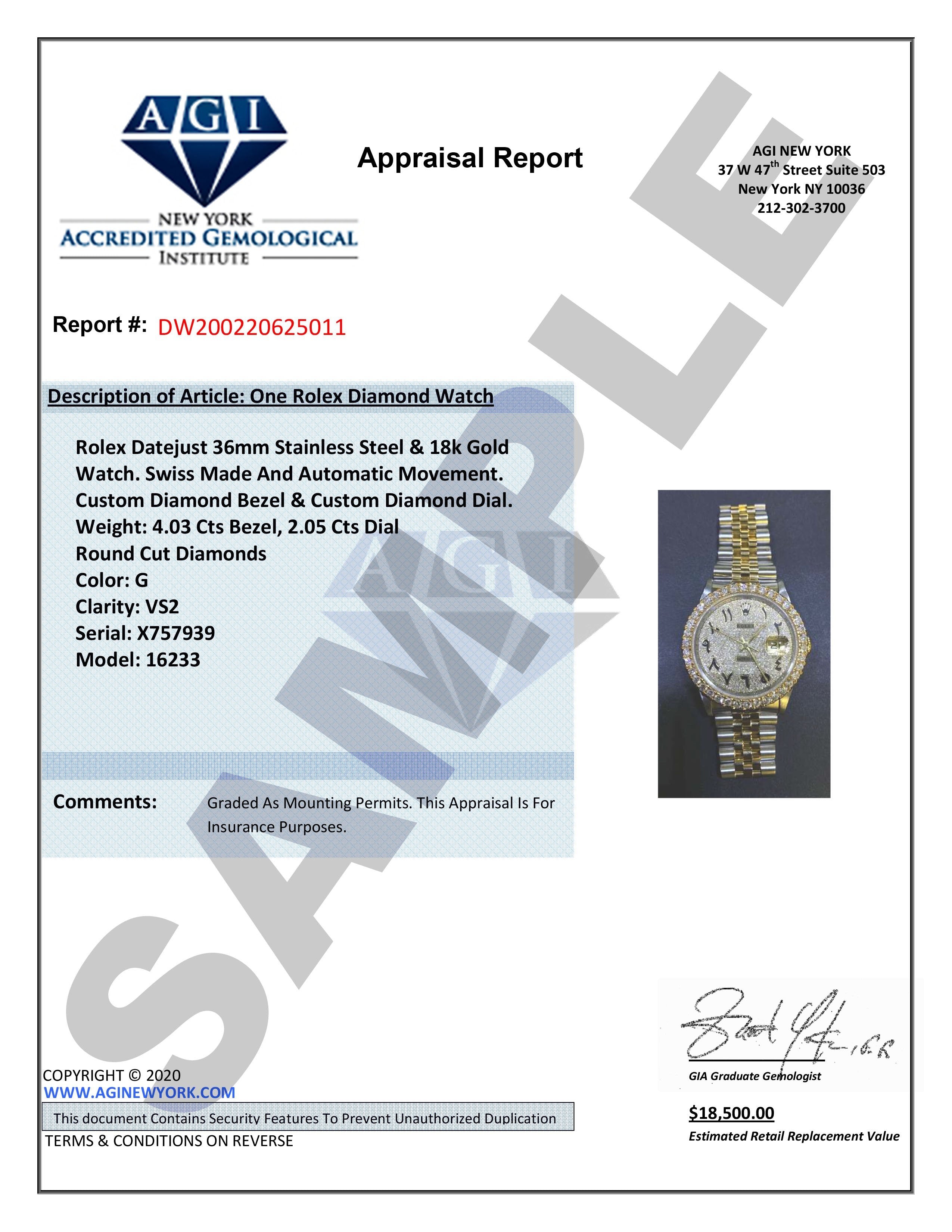 Womens Rolex Datejust II Watch | 41 MM | Blue Texture Dial | Two Row | Oyster Band - Image 6