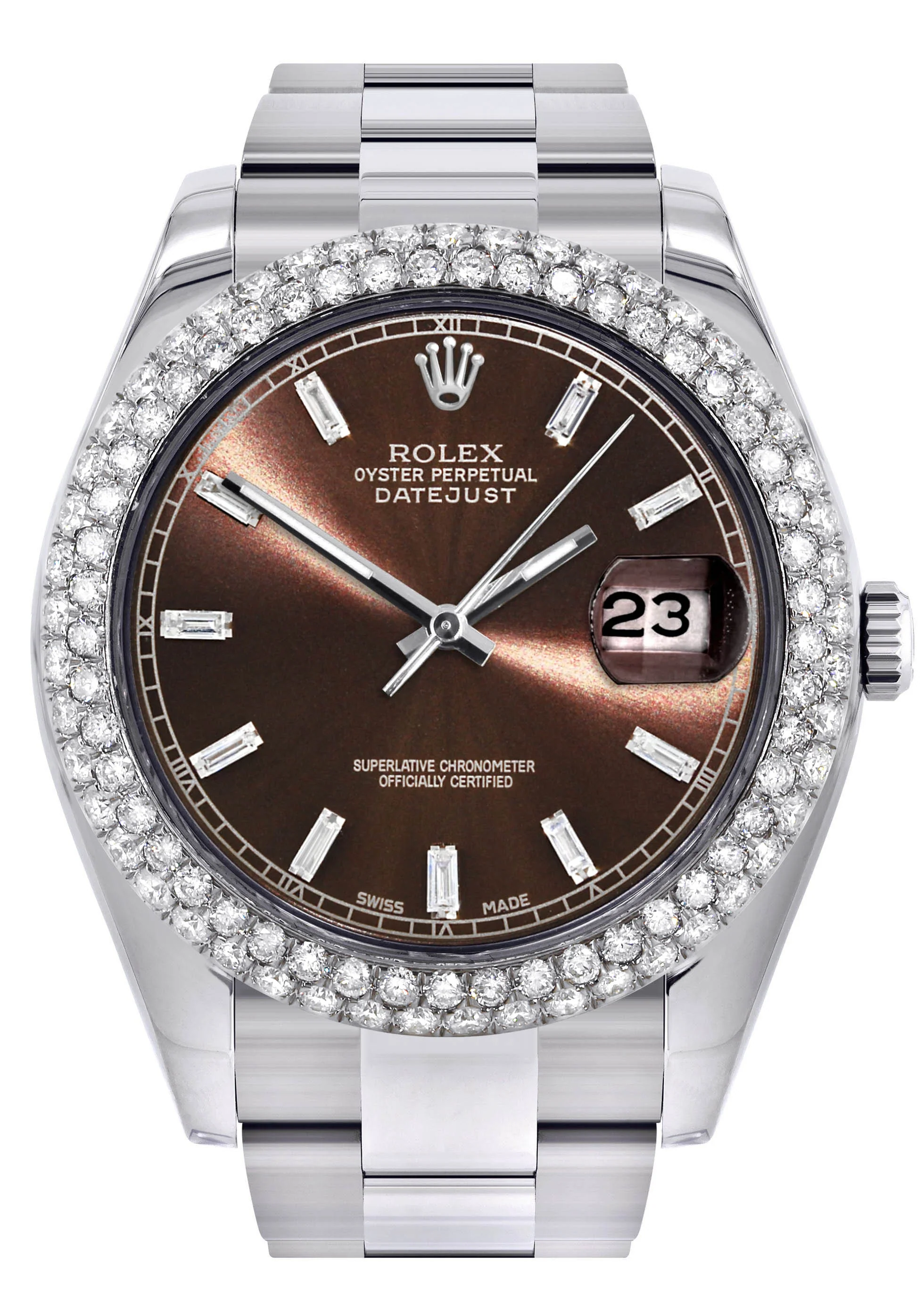 Womens Rolex Datejust II Watch | 41 MM | Brown Dial | Two Row | Oyster Band