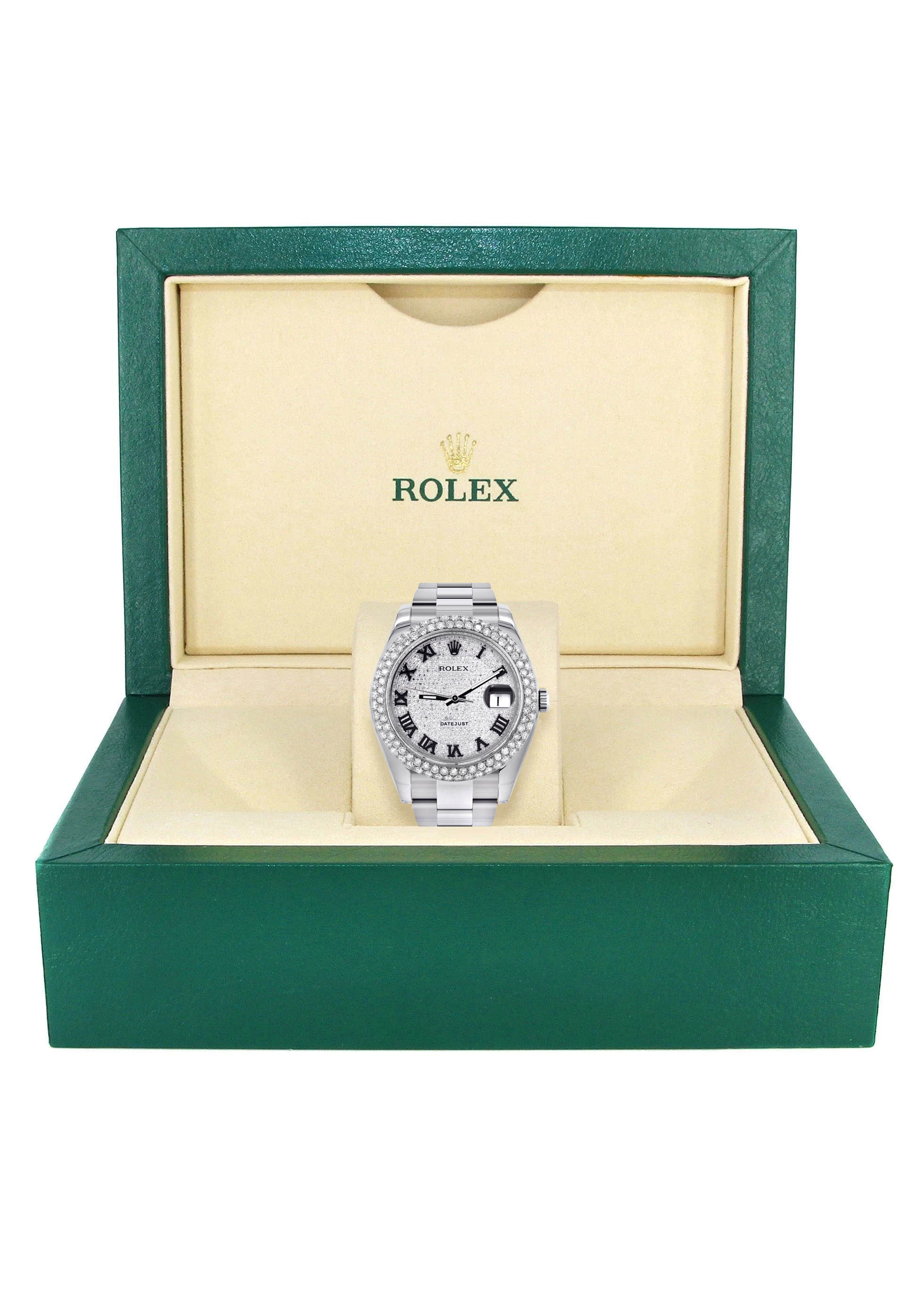 Womens Rolex Datejust II Watch | 41 MM | Diamond Roman Numeral Dial | Two Row | Oyster Band - Image 5