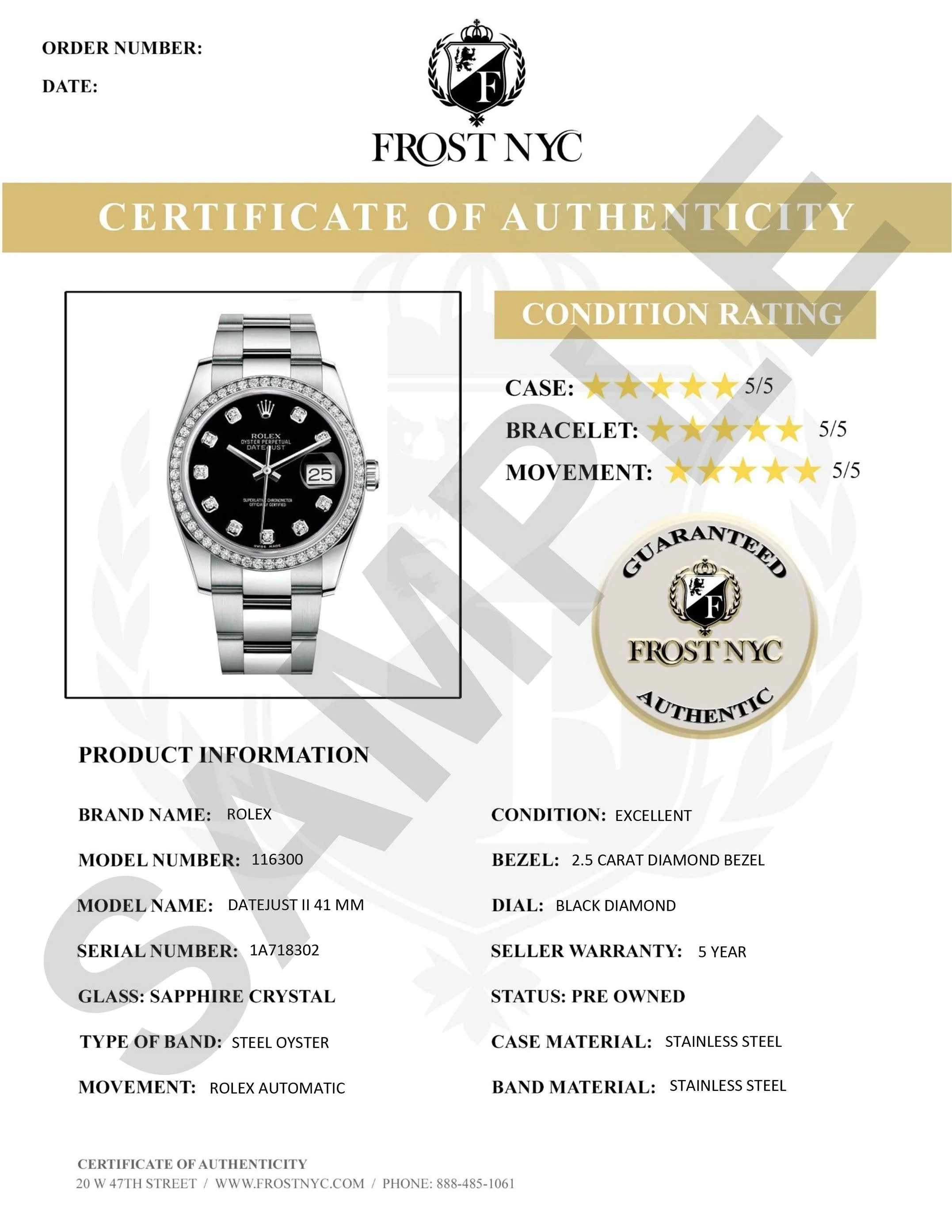 Womens Rolex Datejust Watch 16200 | Fluted Bezel | 36Mm | Dark Brown Roman Numeral Dial | Fluted Bezel | Jubilee Band - Image 6