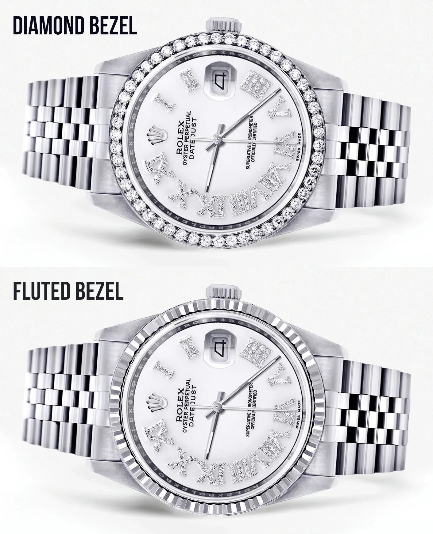 Womens Rolex Datejust Watch 16200 | 36Mm | White Roman Numeral Dial | Jubilee Band - Image 2