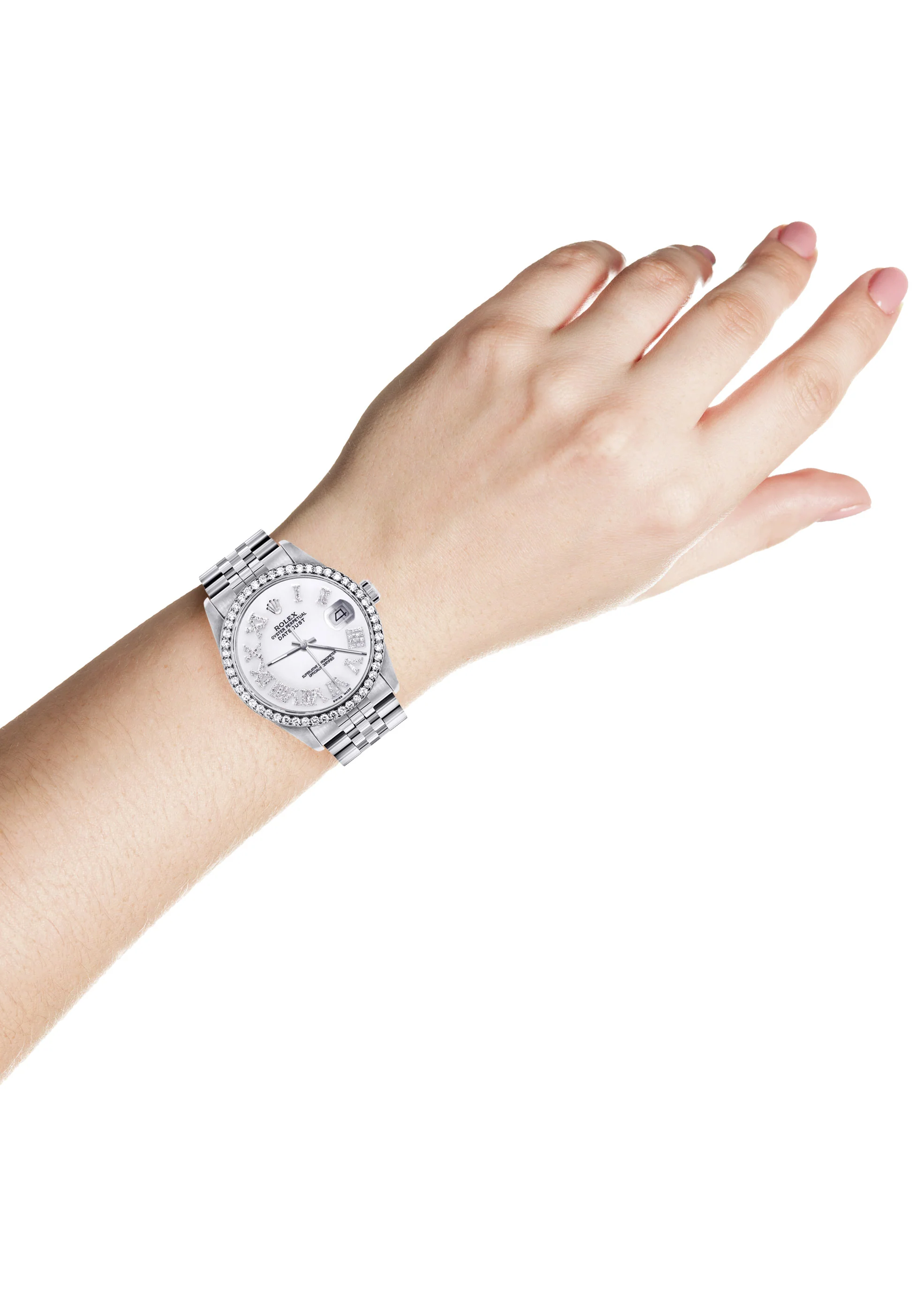 Womens Rolex Datejust Watch 16200 | 36Mm | White Roman Numeral Dial | Jubilee Band - Image 4