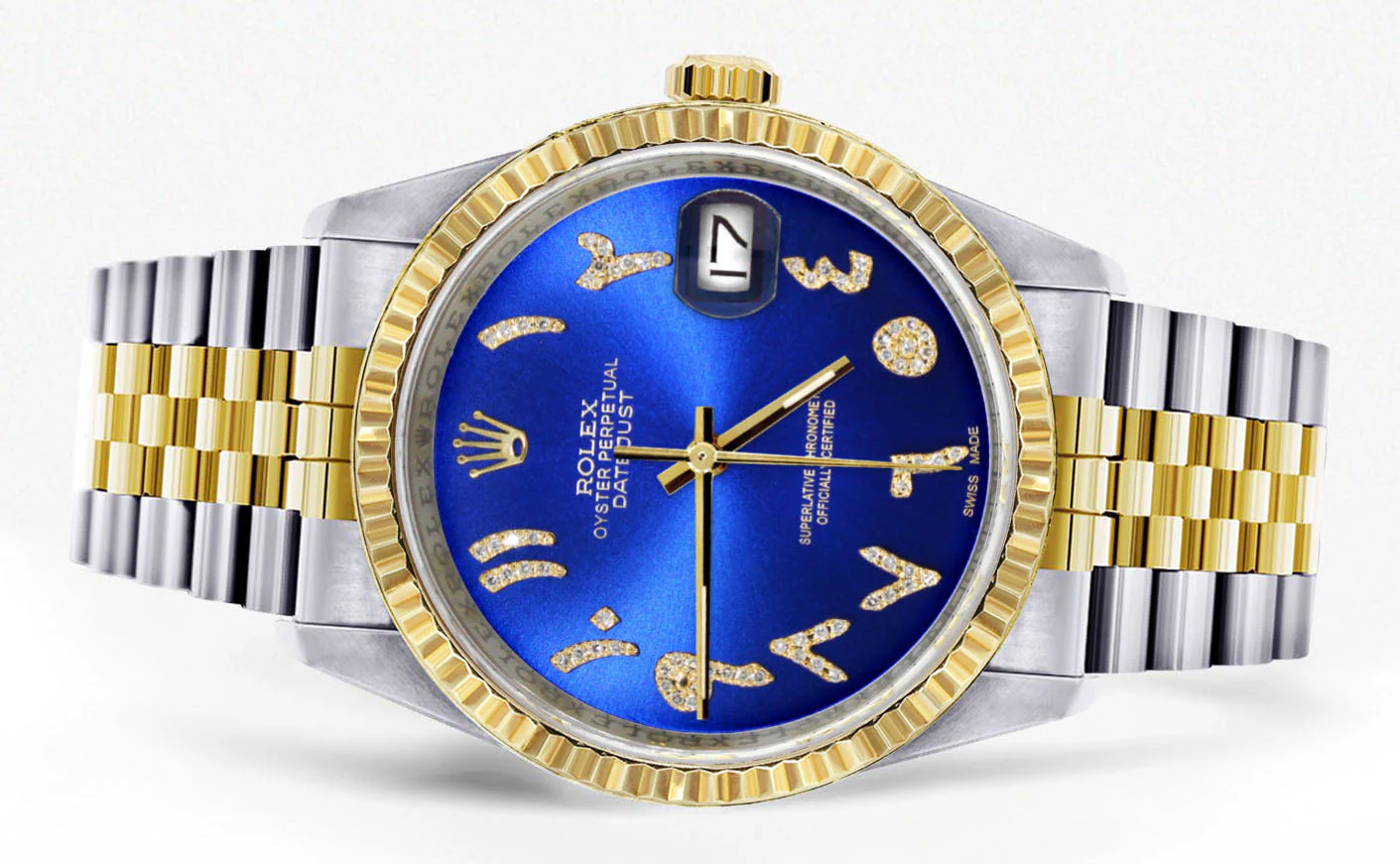 Womens Rolex Datejust Watch 16233 Two Tone | 36Mm | Blue Arabic Dial | Fluted Bezel | Jubilee Band - Image 2