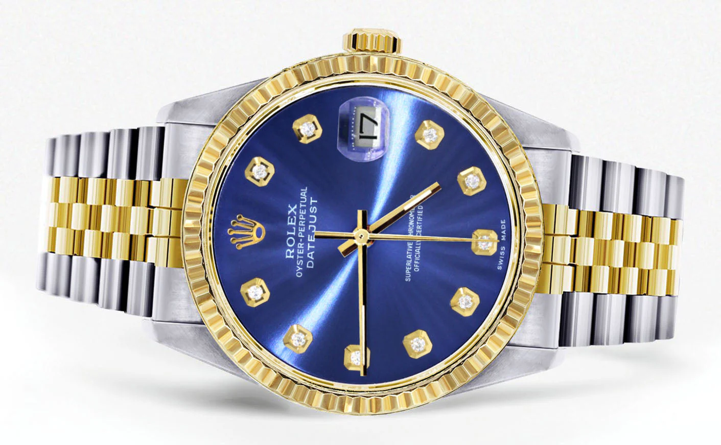 Womens Rolex Datejust Watch 16233 Two Tone | 36Mm | Blue Dial | Fluted Bezel | Jubilee Band - Image 2
