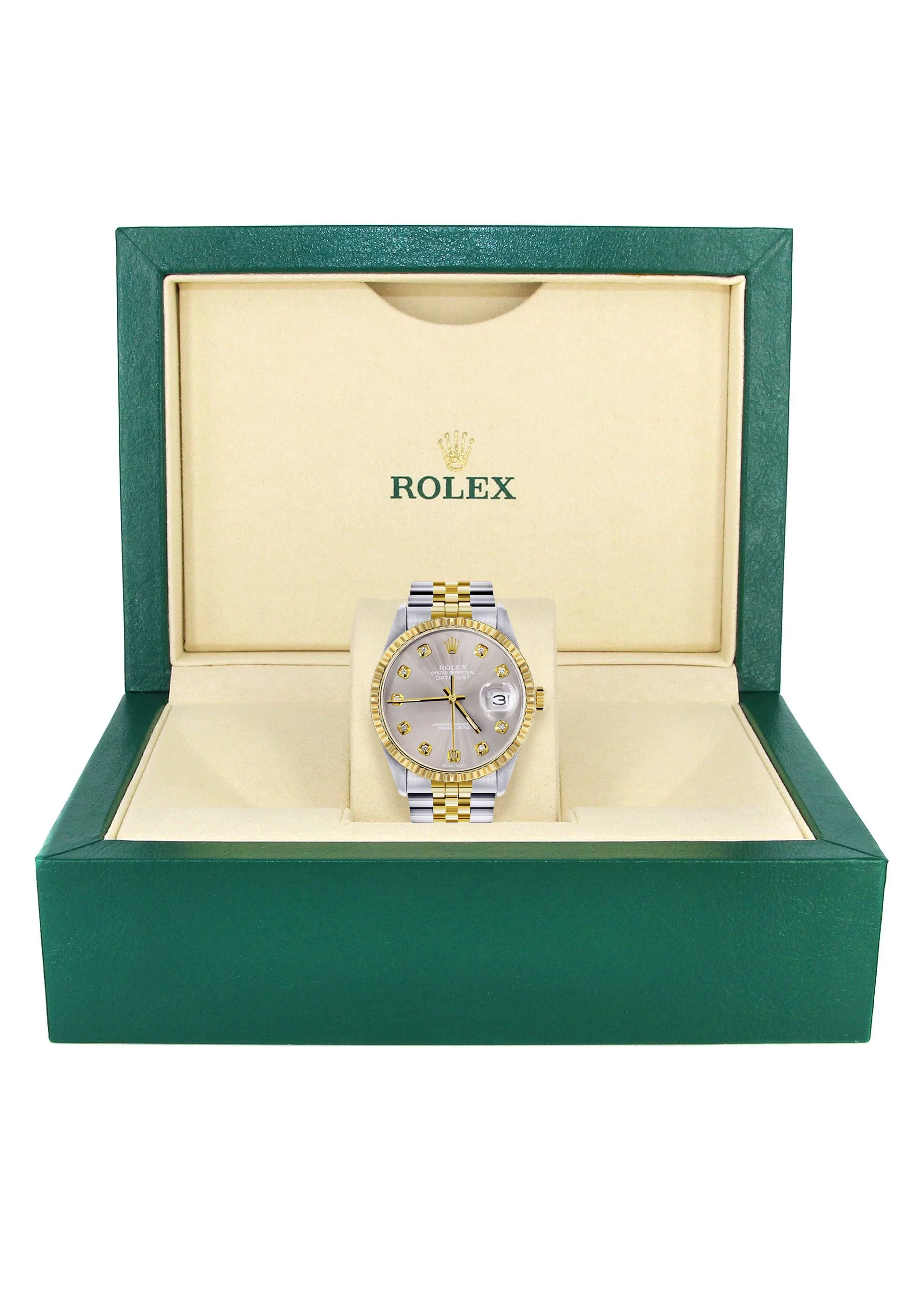 Womens Rolex Datejust Watch 16233 Two Tone | 36Mm | Grey Dial | Fluted Bezel | Jubilee Band - Image 5
