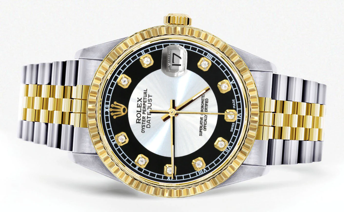Womens Rolex Datejust Watch 16233 Two Tone | 36Mm | Tuxedo Dial | Fluted Bezel | Jubilee Band - Image 2