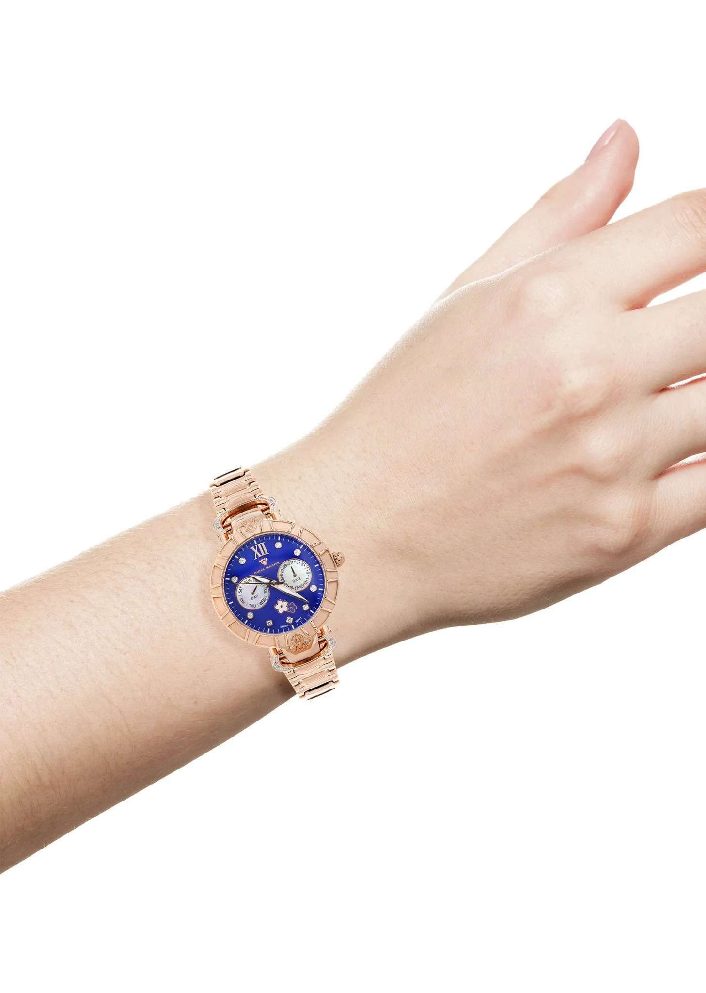 Womens Rose Gold Tone Diamond Watch | Appx 0.4 Carats - Image 4