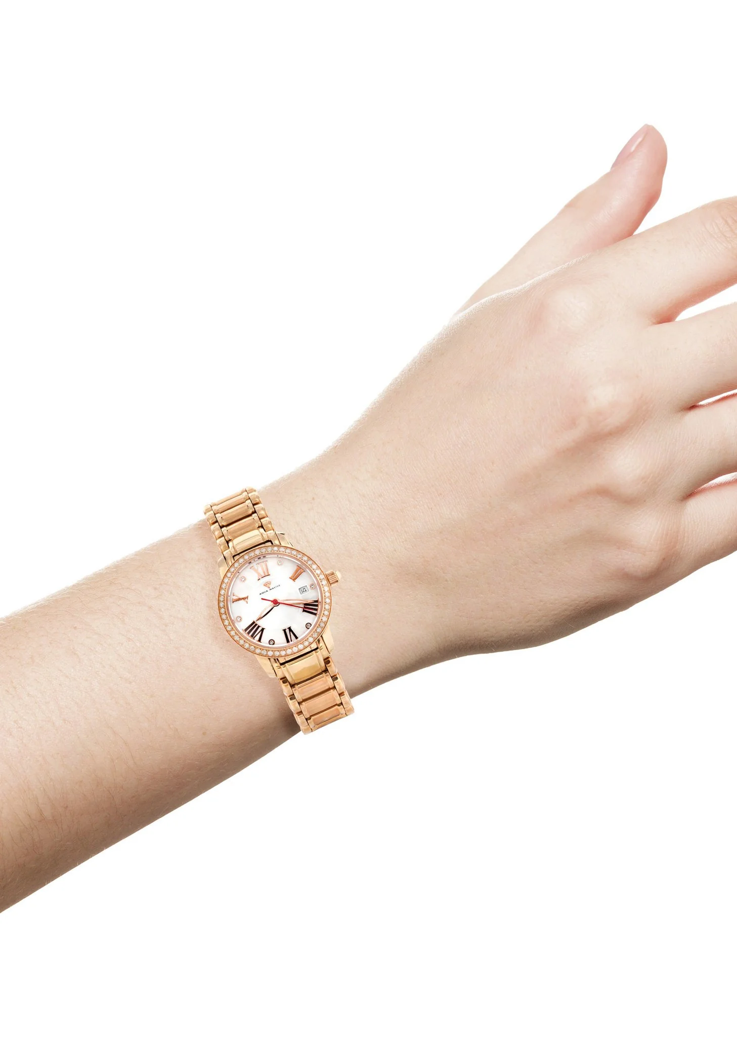 Womens Rose Gold Tone Diamond Watch | Appx 0.53 Carats - Image 4