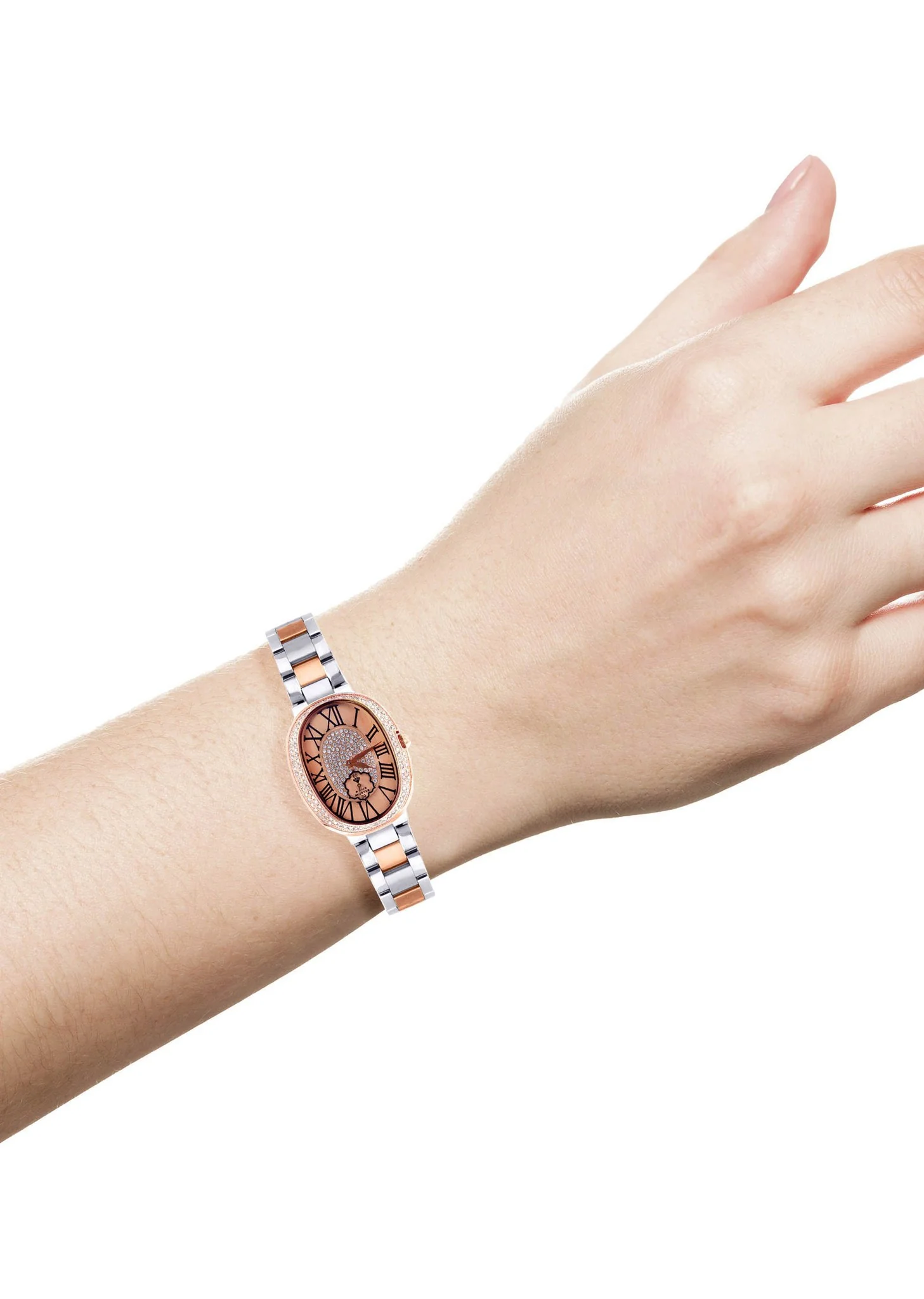 Womens Rose Gold Tone Diamond Watch | Appx 0.87 Carats - Image 4