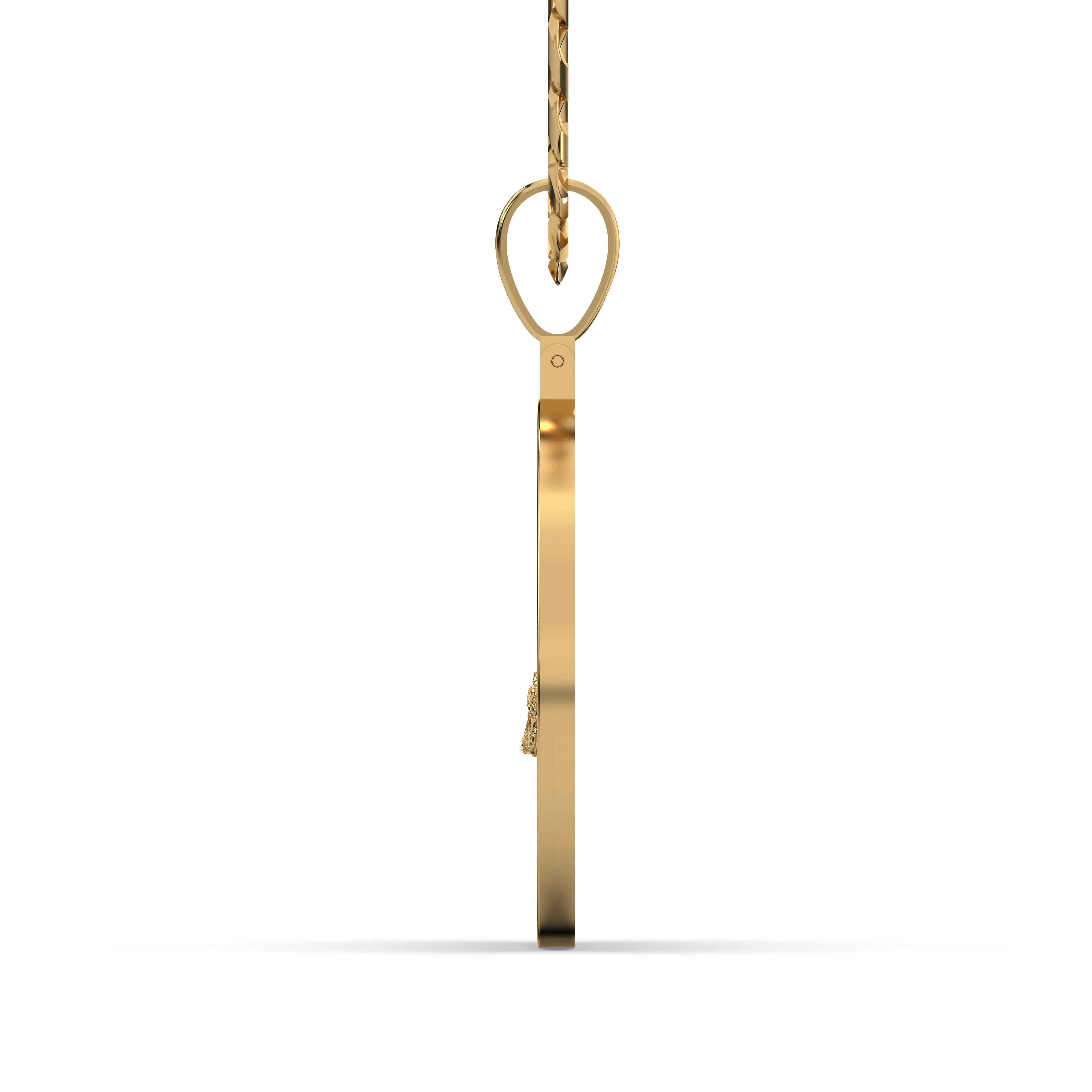 Men's VVS Lab Diamond Customizable Yellow Gold Last Supper Necklace Pendant - Image 3