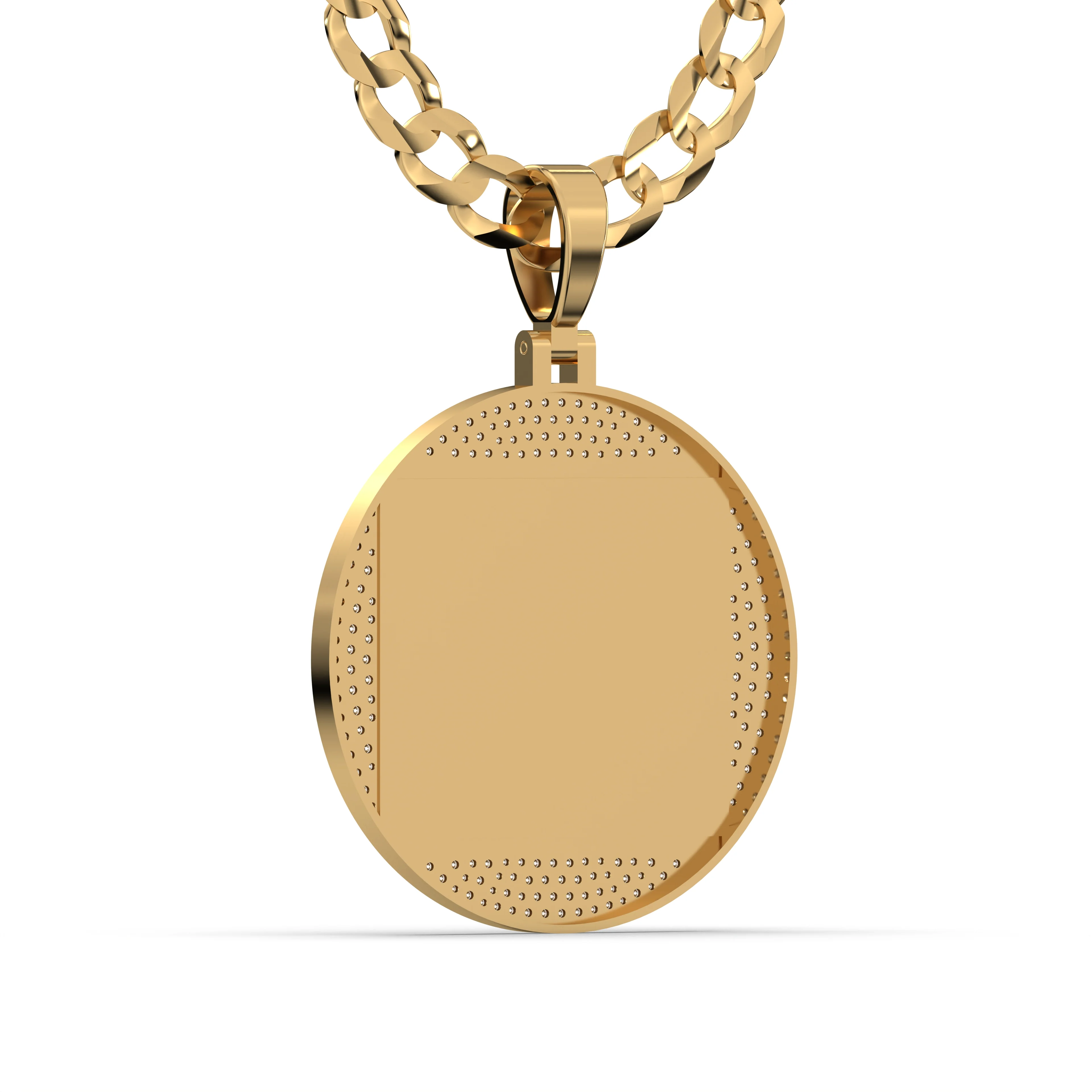 Men's VVS Lab Diamond Customizable Yellow Gold Last Supper Necklace Pendant - Image 4